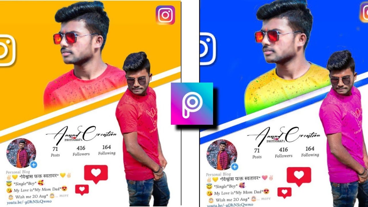 Instagram Profile Photo editing || Instagram Profile Editing PicsArt tutorial || Anand Creation