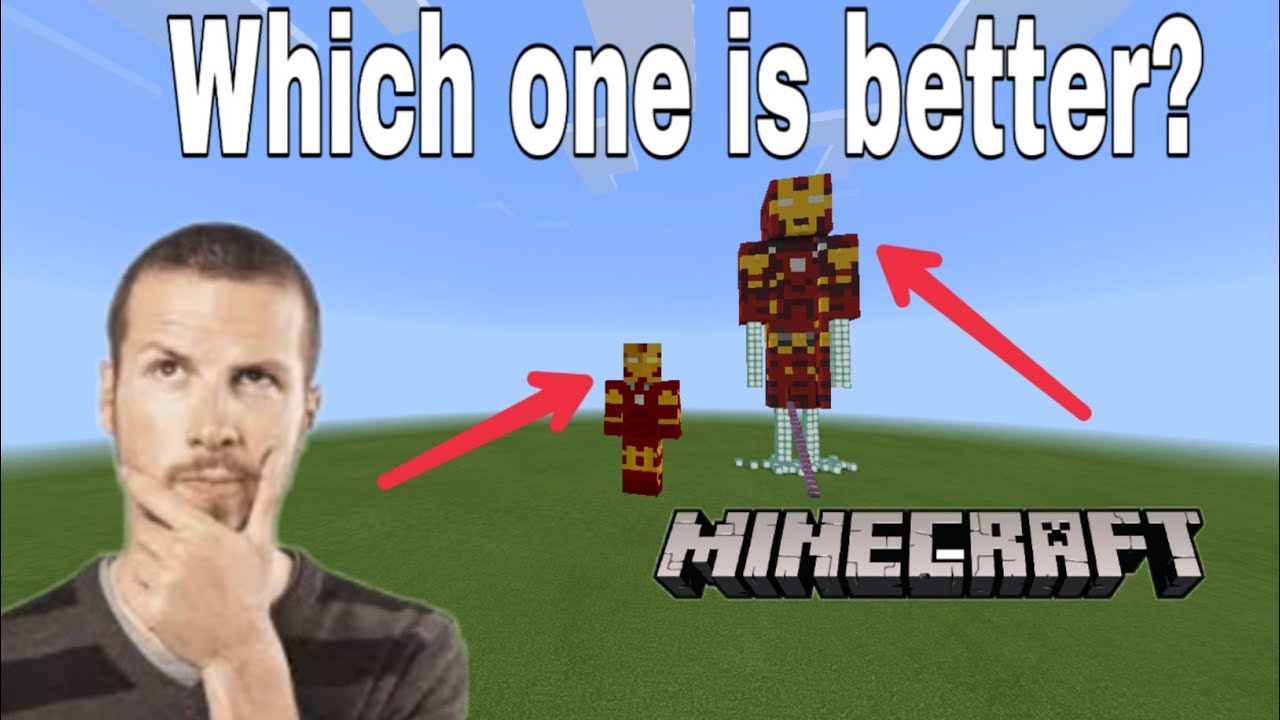 I HAVE MADED A IRON MAN IN MINECRAFT