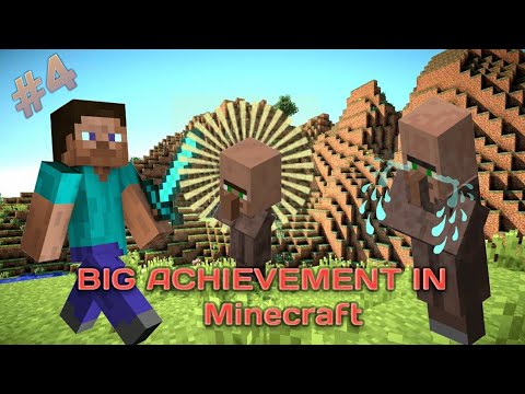 Big Achievement in Minecraft ?? || villager be like mujhe jaane do | Part 4 In Hindi With funnystyle