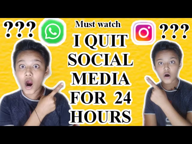 ?I QUIT SOCIAL-MEDIA FOR 24 HOURS? ll QUIT SOCIAL-MEDIA ll UGT TUBE ll