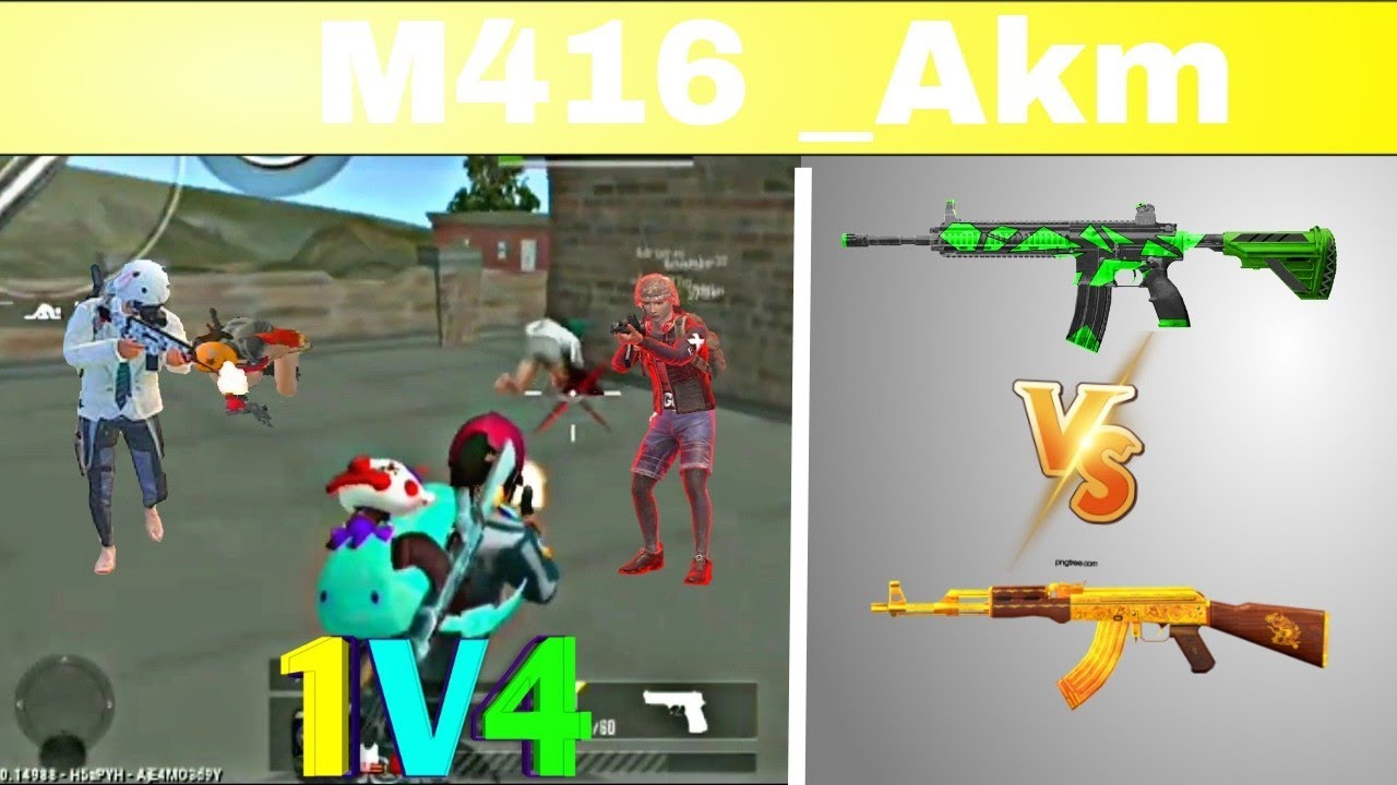pubg funny video  M416 and Akm tabhi gameplay ??
