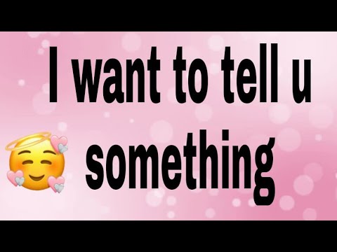 i want to tell u something | my first short video