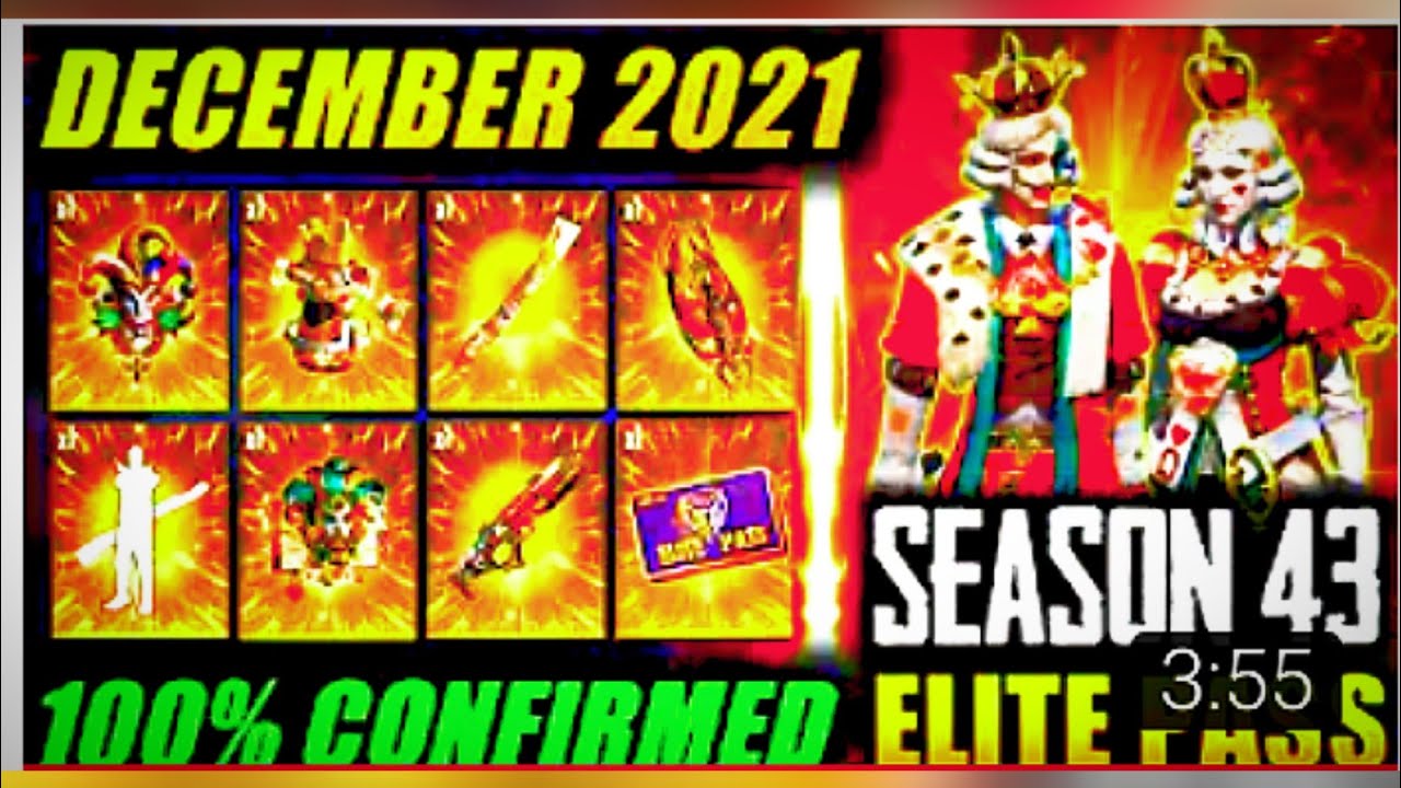 ?% CONFIRMED December Elite Pass Free Fire 2021/Season 43 Elite Pass / New Elite Pass in  Free Fire