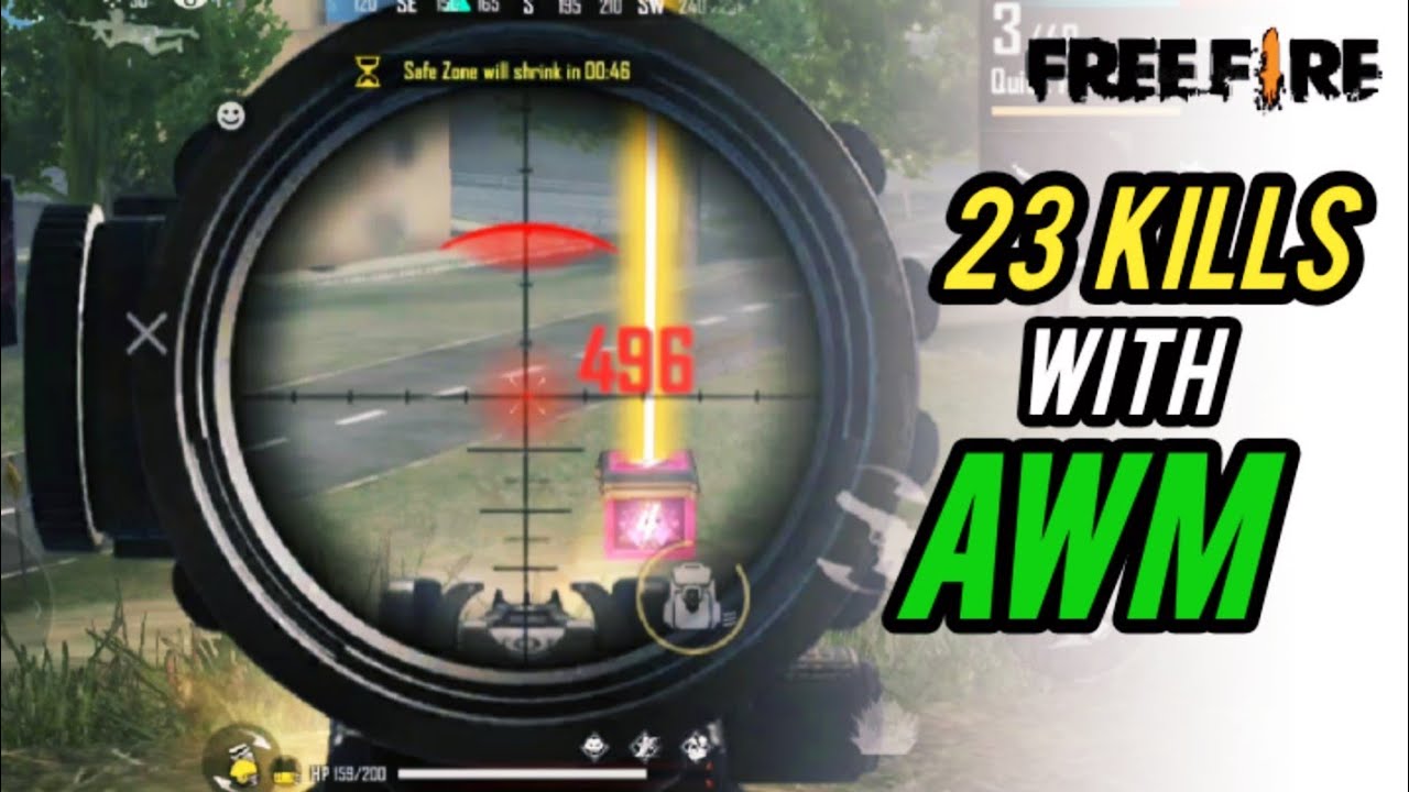 AWM 23 Kill in Ranked Match | Freefire OverPower Gameplay |