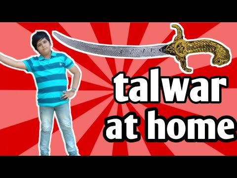 How to make talwar at home easily fun with craft (FWC)