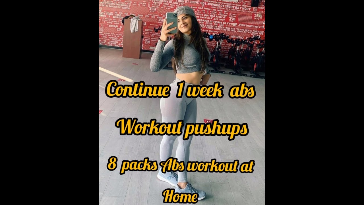 8 packs Abs workout wet Los workout pushup s