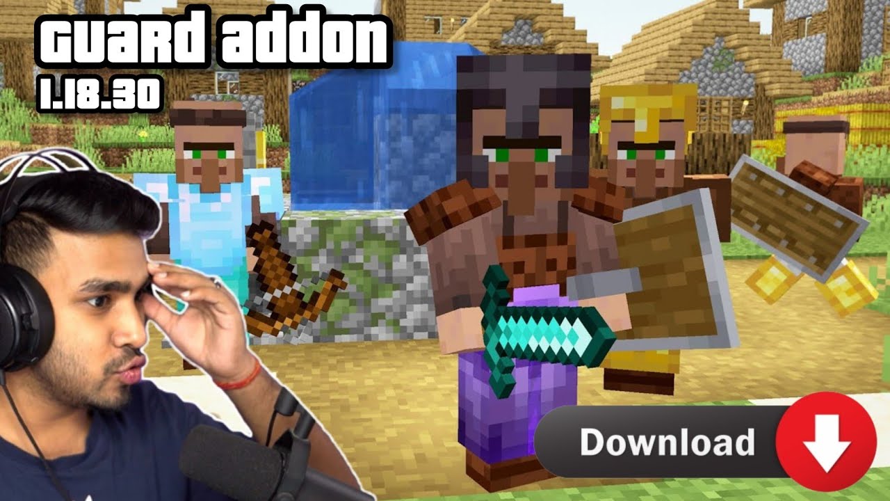 How to download Guard Villager addon in minecraft 1.18 pe |Gameradiplayz