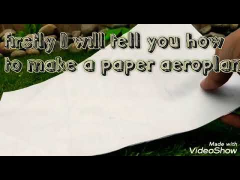 How to make a paper aeroplane at home, very easy to make/By click and craft