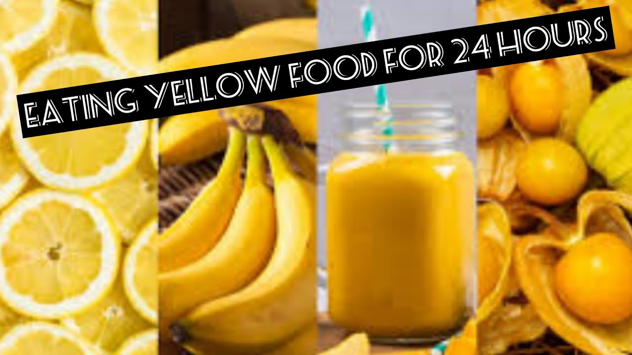 Eating yellow food for 24 hours | gone too intresting