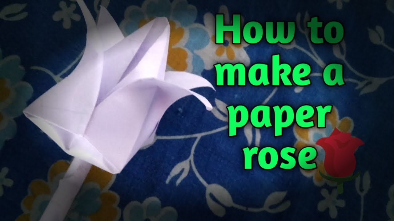 How To Make A Paper Rose | in 5 Minut | Modeculer Art