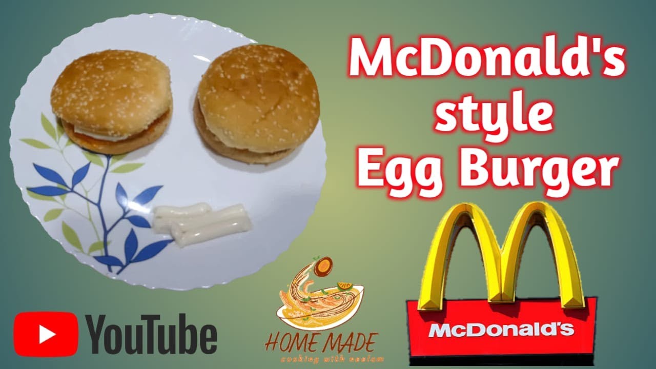 McDonald's style egg burger @Cookingwithneelam45