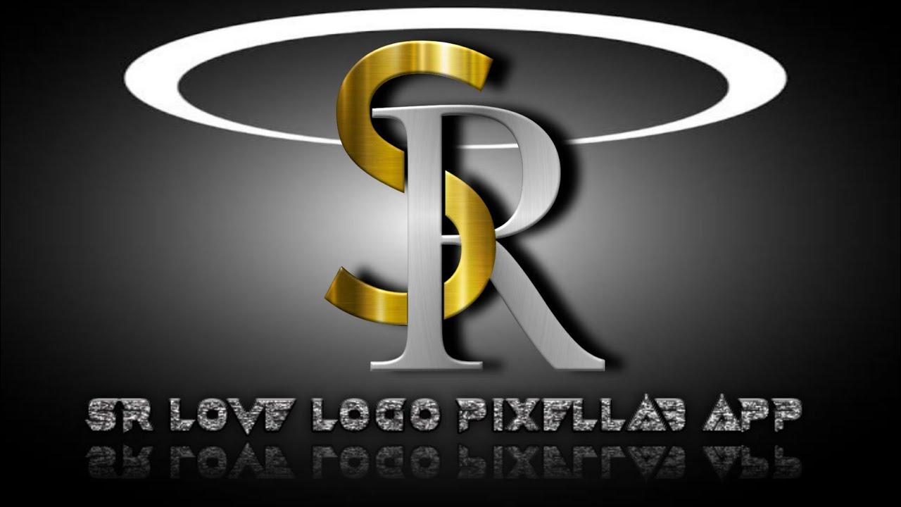SR logo design pixellab app Edit me