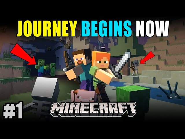 Minecraft gameplay in hindi ||  journey starting || #1 building a big own house