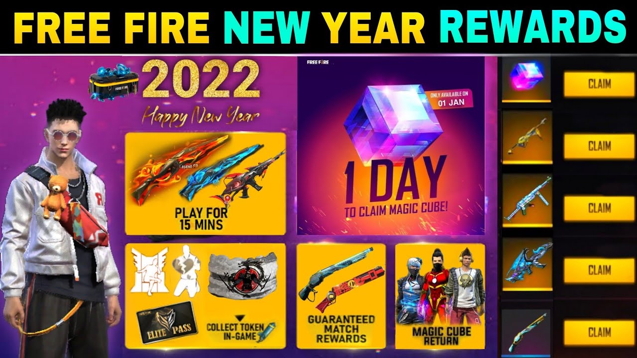 FREE FIRE NEW YEAR EVENT |FREE FIRE NEW EVENT | 1 JANUARY NEW EVENT | FREE FIRE 1 JANUARY NEW EVENT