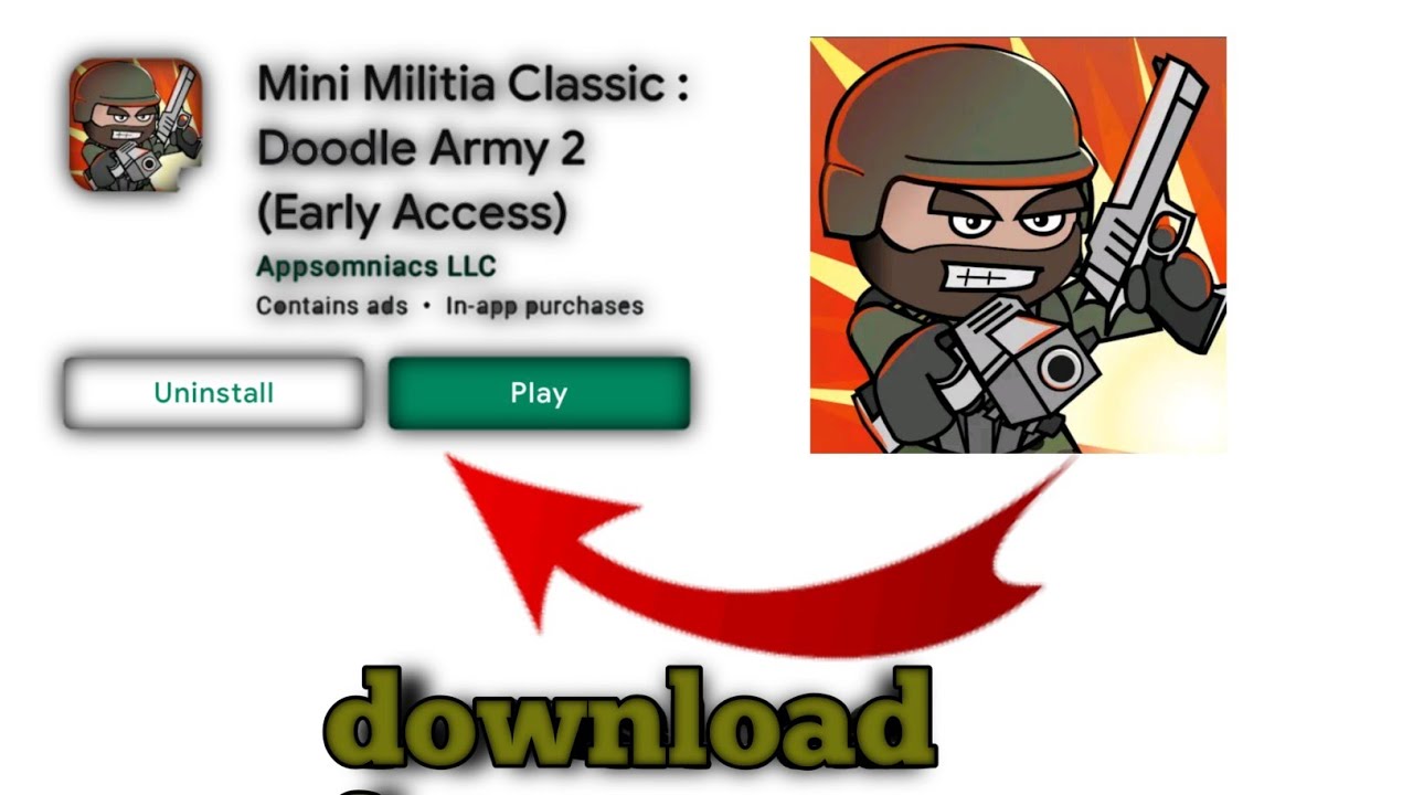 Download mini militia classic from play store