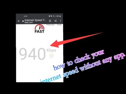 How to check your internet speed in your phone without any app.
