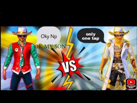A SMALL YOUTUBER CHALLENGE ME 1 VS 1 IN FF Winging 500 DIAMOND only prank with guys