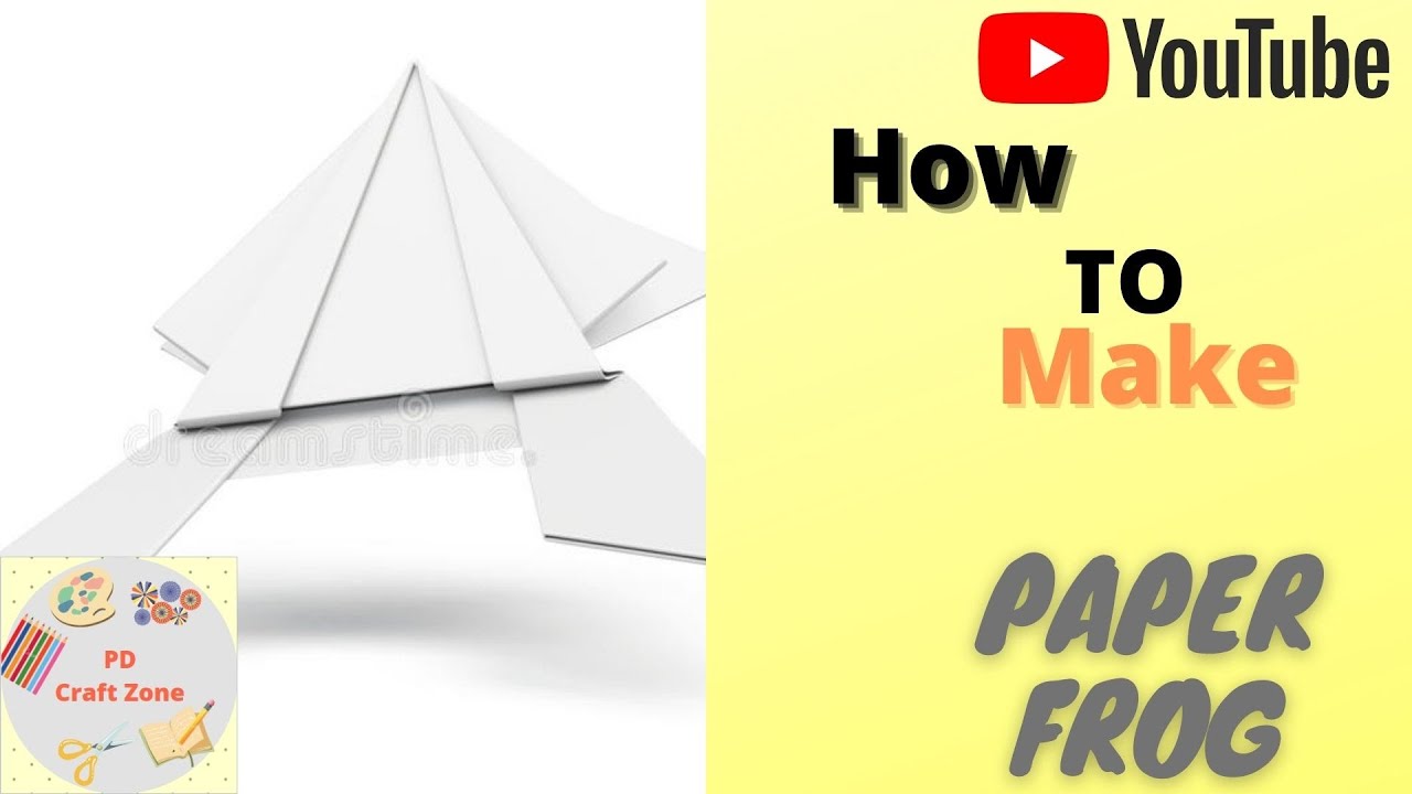 How to make PAPER JUMPING FROG || Very easily at home by PD Craft Zone ||