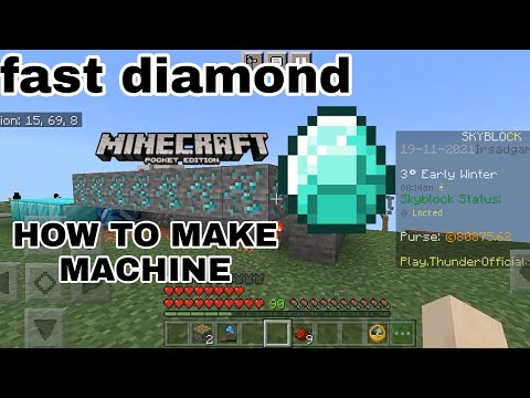 how to make diamond machine in thunder mc hypixel like servers