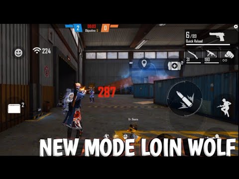 NEW MODE LOIN WOLF 1VS1 GAMEPLAY MUST WATCH IN GARENA FREE FIRE