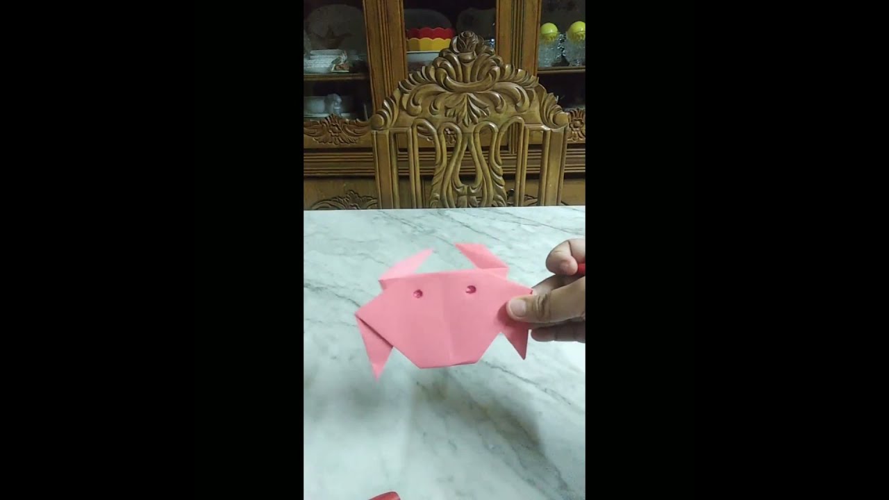 How to make a paper crab ?