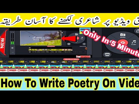How To Write Poetry On Video || How To Write Poetry On Tik Tok Video In Kinemaster ||  DANISH TV ||