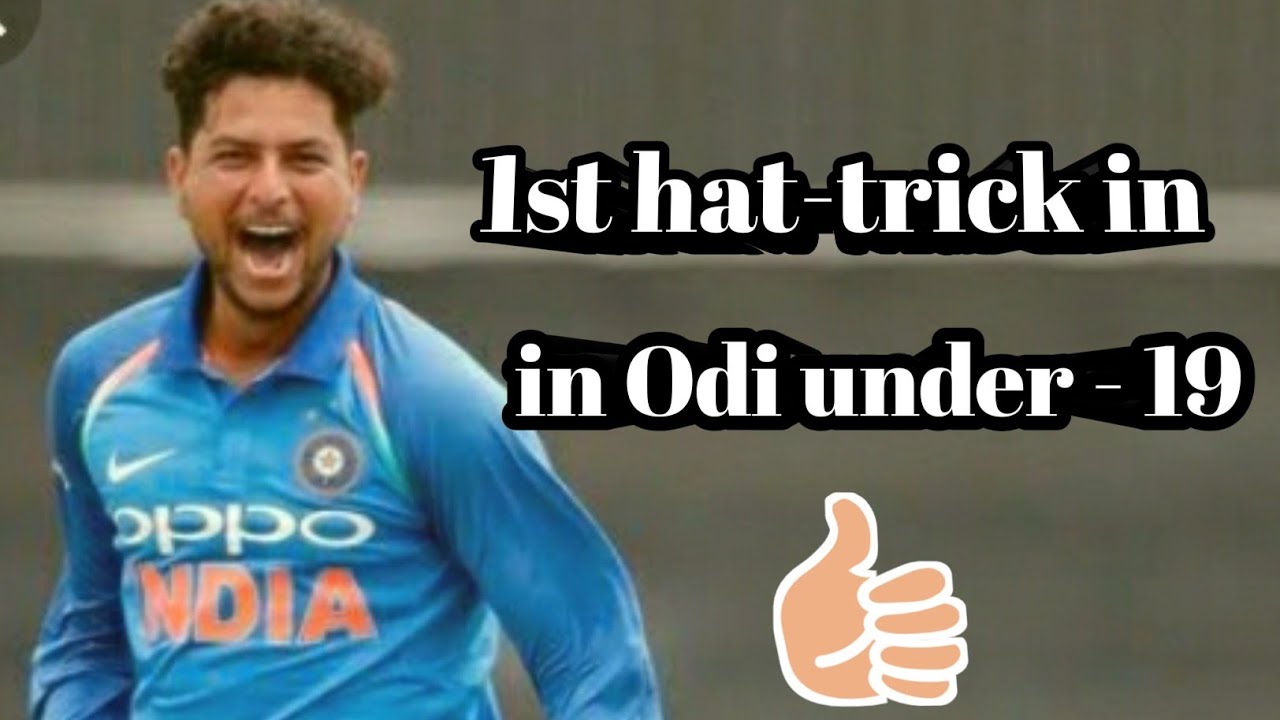 kuldeep yadav 1st hat‐trick  in ODI's  under 19