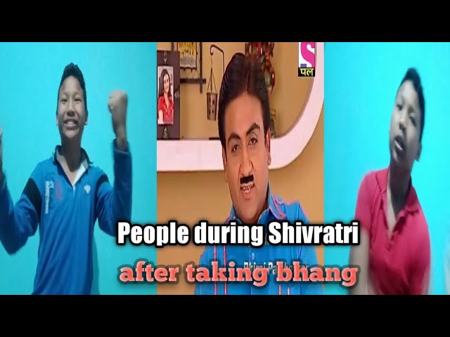 People during Shivratri II after taking bhang ?I #Short