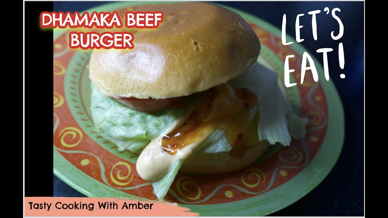 Dhamaka Beef Burger by Tasty Cooking With Amber #Burger
