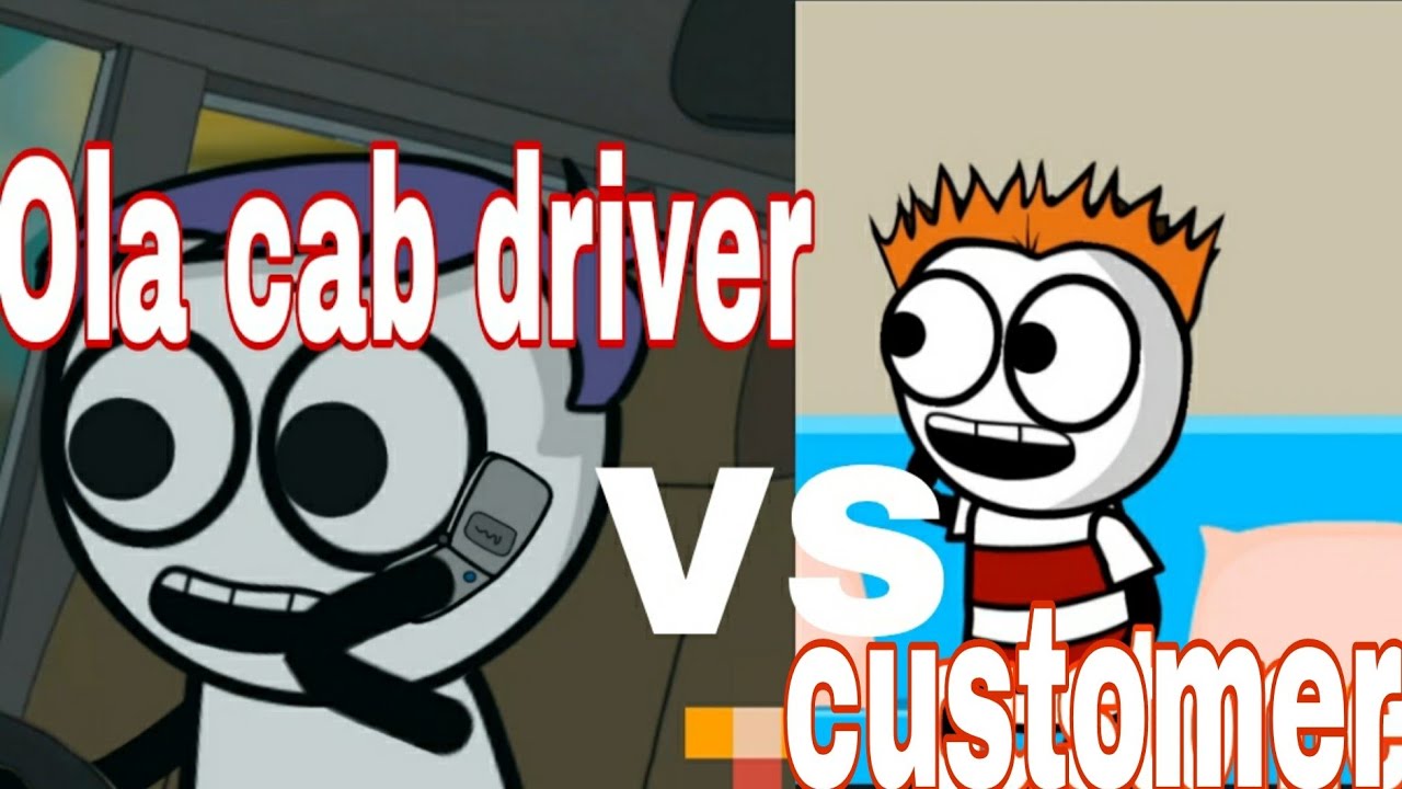 Ola cab driver vs customer (funny video )