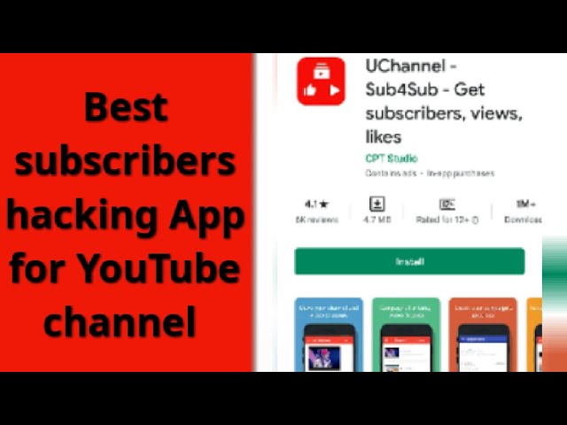 Best subscribers hacking App for YouTube channel  ???