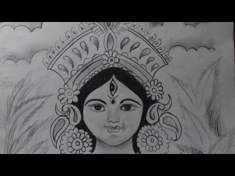 Drawing Maa Durga.#sketch