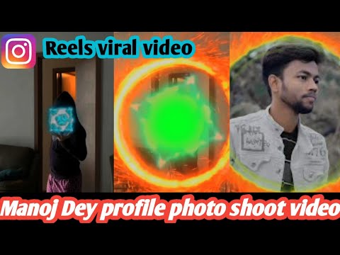 Manoj Dey profile photo shoot video || editing kinemaster app @ magic green screen video