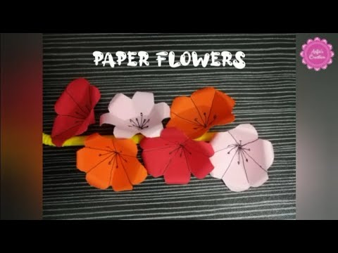 Easy Paper Flower || Easy & Beautiful || Paper Origami || Paper Crafts || Aafia's Creation ||