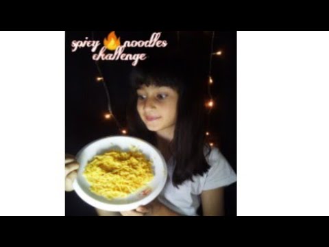 Spicy ? Noodles challenge / maryam vlogs