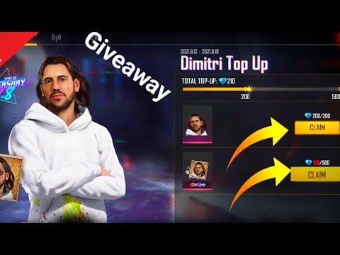 NEW DIMITRI CHARACTER TOP EVENT FREE FIRE II 4THANIVERSARY TOP UP EVENT IDIVIDED GAMERS new