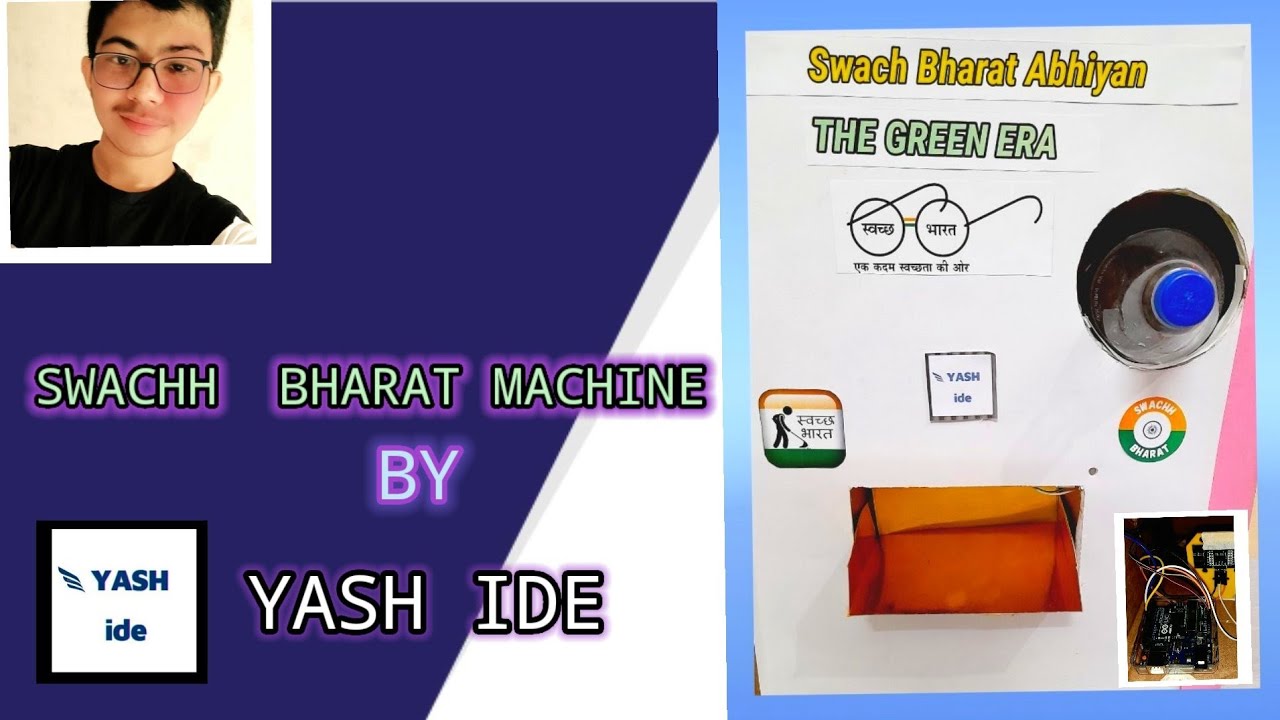 ▪︎SWACHH  BHARAT  MACHINE|With  Ardrino | 73 Republic  day special  | swachh bharat abhiyan #YashIDE