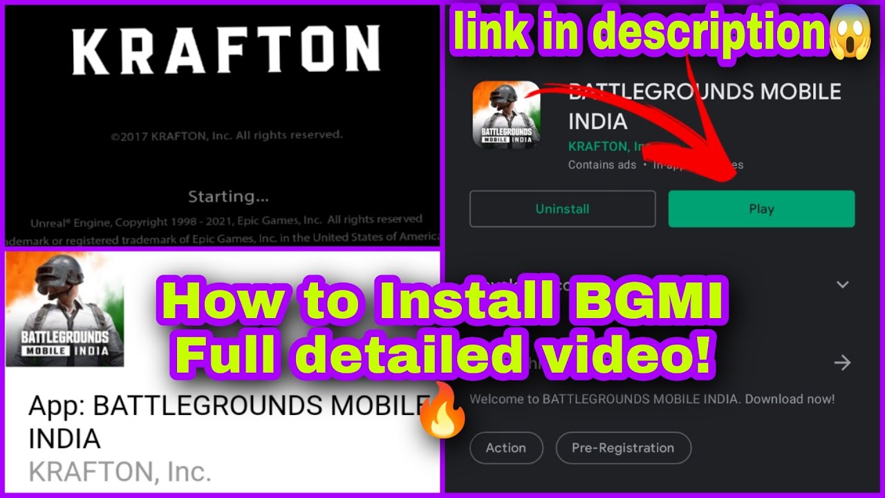 How to download BATTLEGROUNDS MOBILE INDIA | LINK IN DESCRIPTION | Data Transfer full detailed video