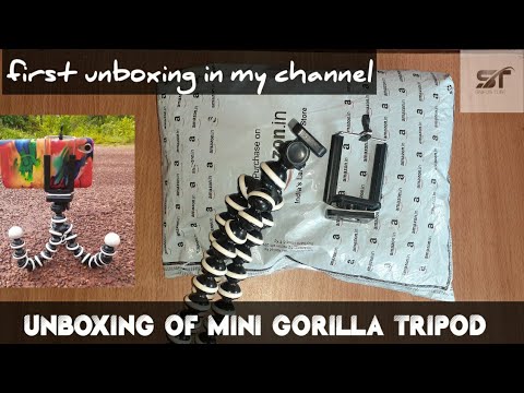 unboxing of gorilla mini tripod / vloging tripod unboxing