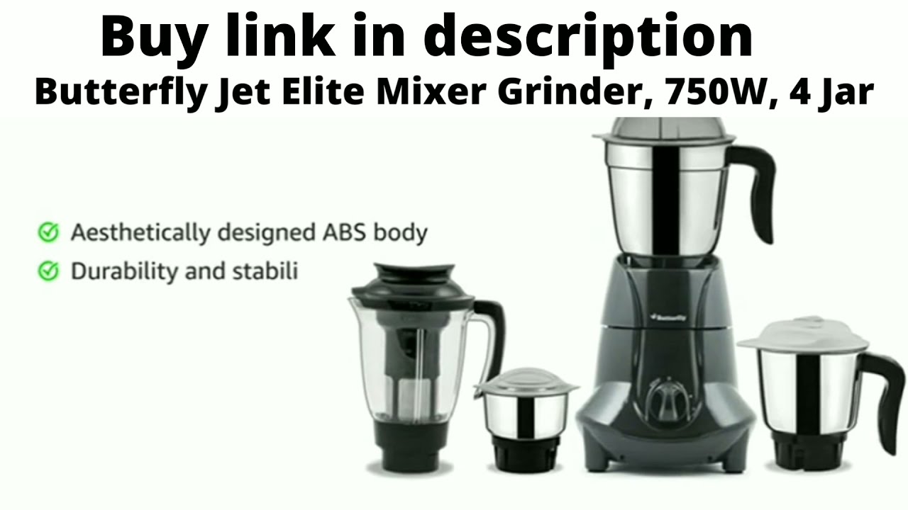 Butterfly jet elite mixer grinder 750w 4 jar @Rs 3219.Market value Rs 5795/-#shorts
