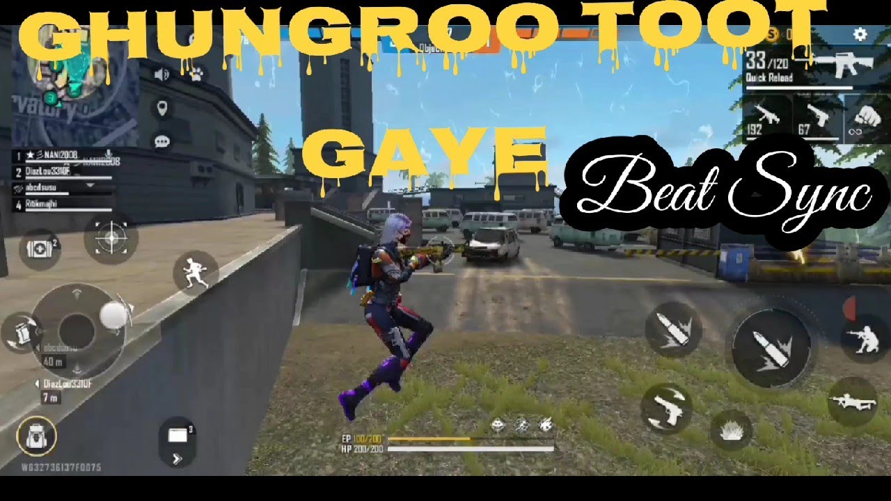 GHUNGROO TOOT GAYA BEST BEAT SYNC MONTAGE FREE FIRE MOBILE | King_Gaming
