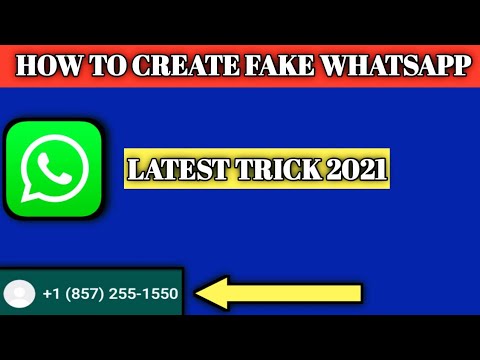 How To Create Fake WhatsApp Account With Fake Number 2021 || 100% Working || Fake Number Se WhatsApp