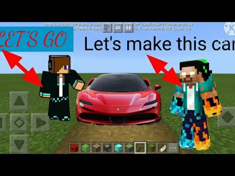 How to make a SIMPLEST car in minecraft