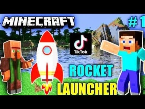 Trying tik tok minecraft hack rocket in Minecraft