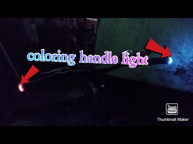how to make a cycle or bike colouring handel light