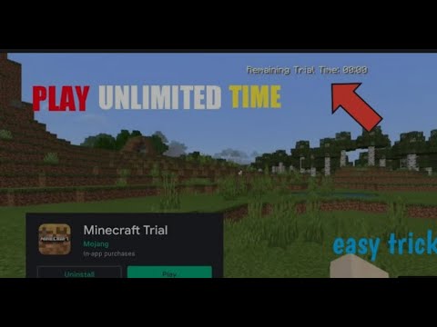 kaise minecraft trial unlimited time play kare