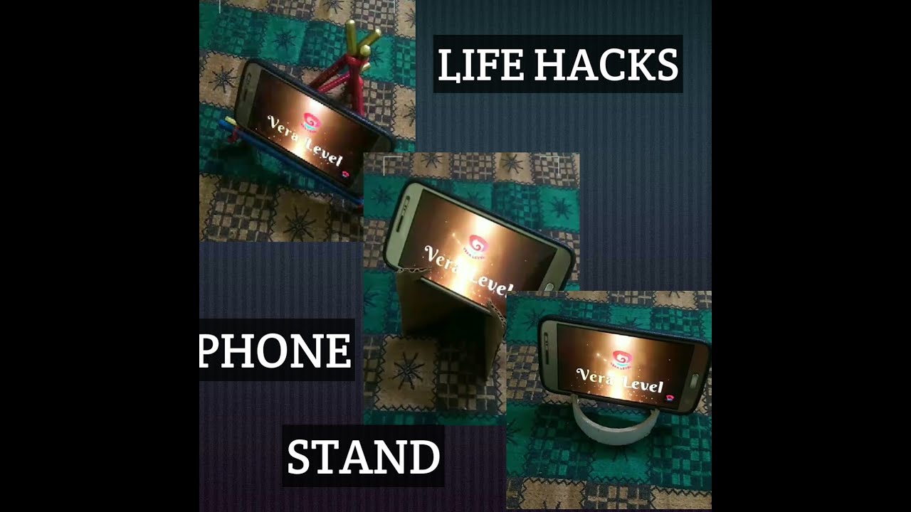 LIFE HACKS /PHONE STAND / 3 METHODS / 5 MIN DIY