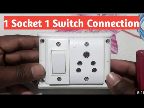 1 switch 1 socket connection | switch boad connection | 1 socket 1 switch wiring..
