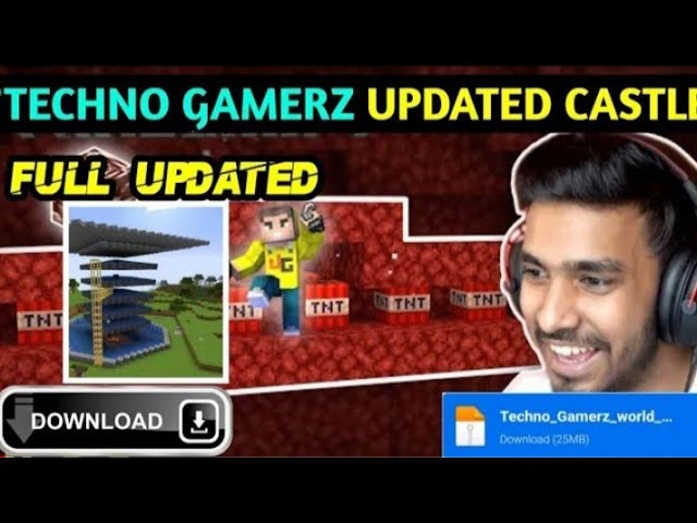 Techno Gamerz Castle Download | How To Download Techno Gamerz Minecrafter Would In Minecraft PE