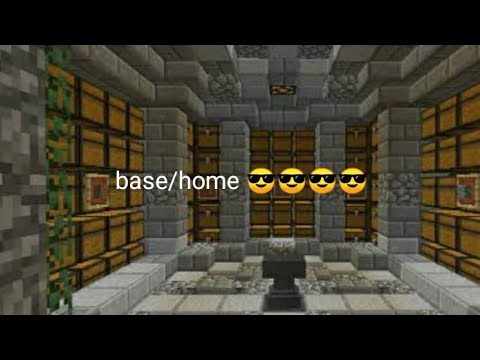 home/base makeing in Minecraft underground /water lift/lava floor/